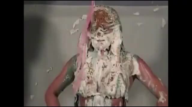 More yucky slime for big boobed actress Meg