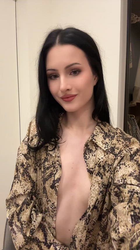 Put warm cream on my little pale boobs