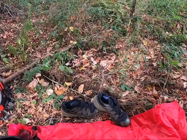fisted in the woods
