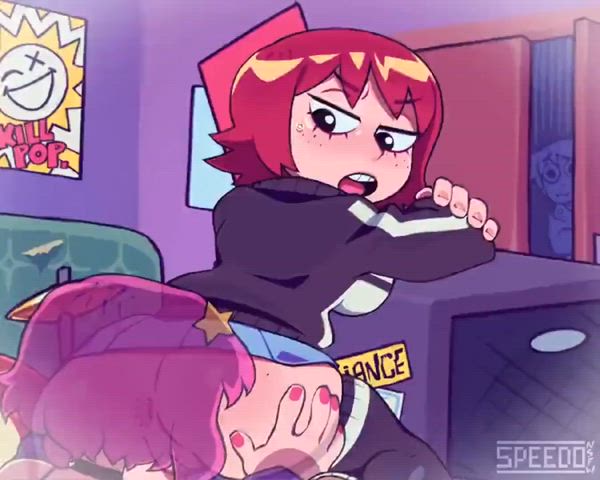 It feels wrong to watch, but even worse to interrupt (Speedosausage) [Scott Pilgrim]