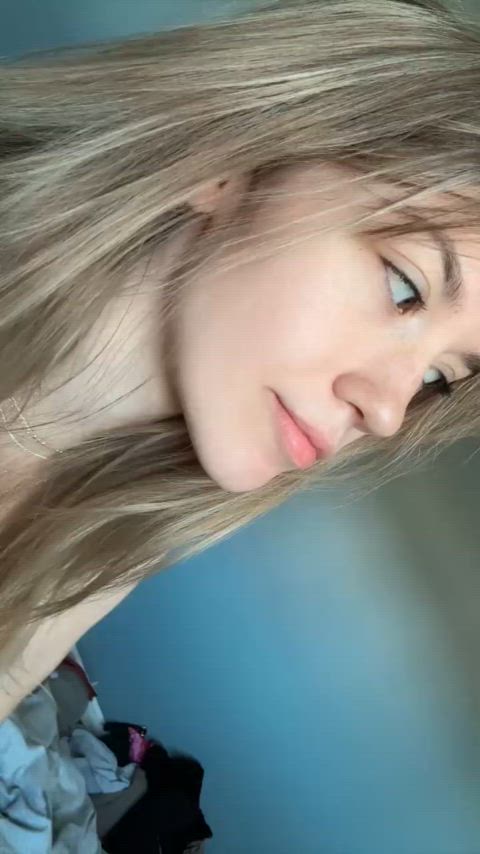 ur new blonde gf is horny...