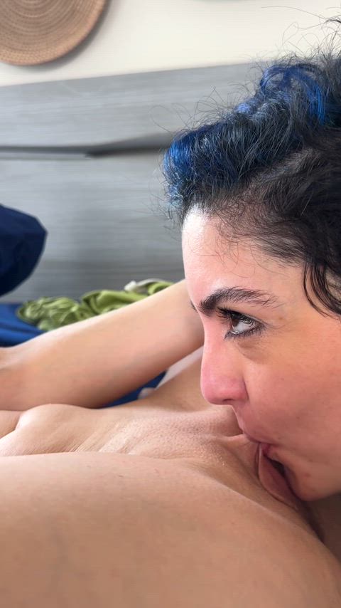 She licks and sucks my clit