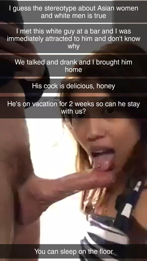 Let your Asian wife sleep with the white man