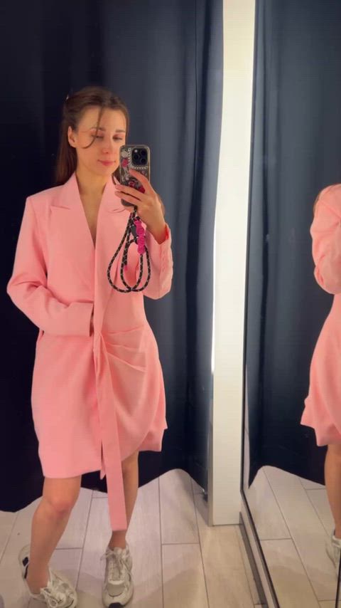 Changing Room Small Tits Tease Teasing Titty Drop Porn GIF by serenaserena