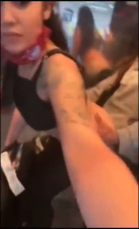 Amateur Big Ass Caught Doggystyle Elevator Foursome Homemade Public Sex Thick Porn GIF by populardick