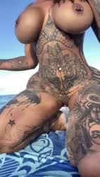 So thick you can see it from the front