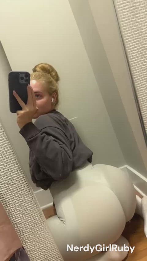 Ass Big Ass Blonde Booty Bubble Butt CamSoda Pawg Selfie Spandex Thick Porn GIF by camsoda