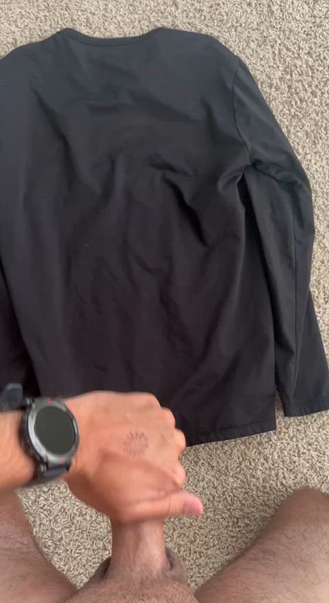 Intense moaning for this cumshot