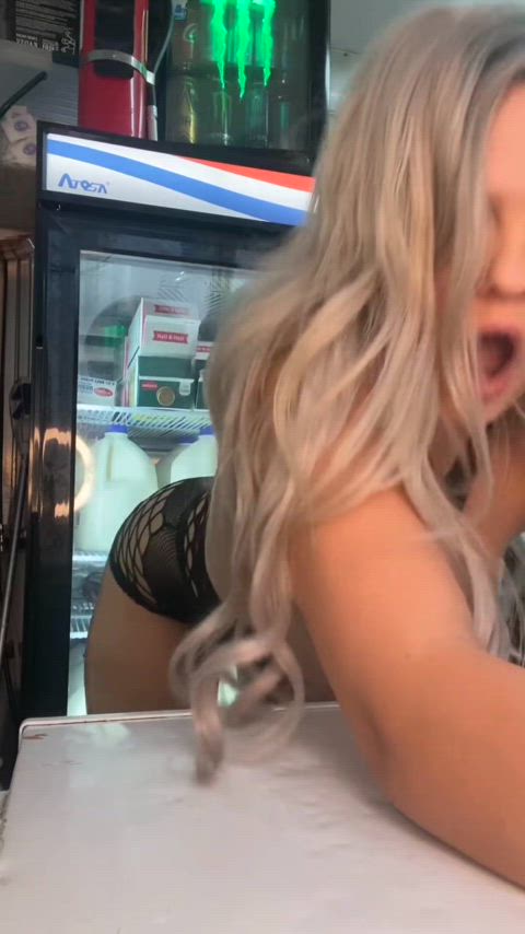 Amateur Big Tits Coworker Dildo Homemade Masturbating Pillow Riding Solo Work Worker Porn GIF by populardick