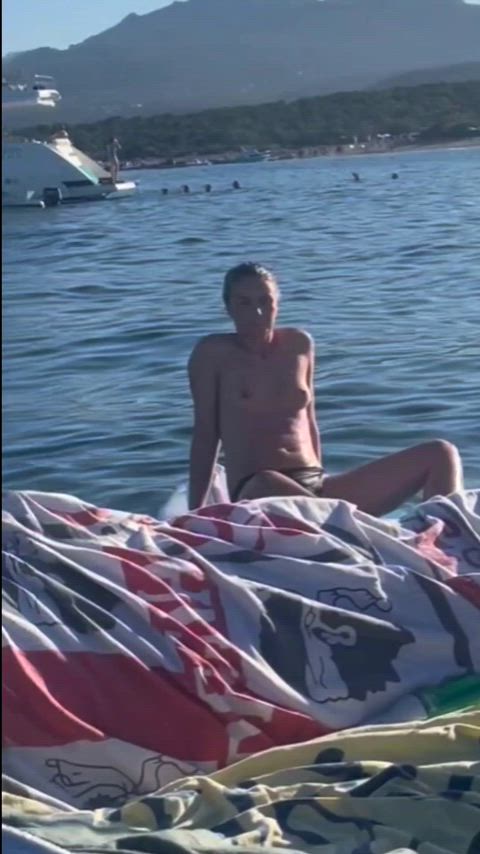 Amateur Babe European Exposed Nude Small Tits Tits Vacation Voyeur r/ExposedToStrangers Porn GIF by populardick