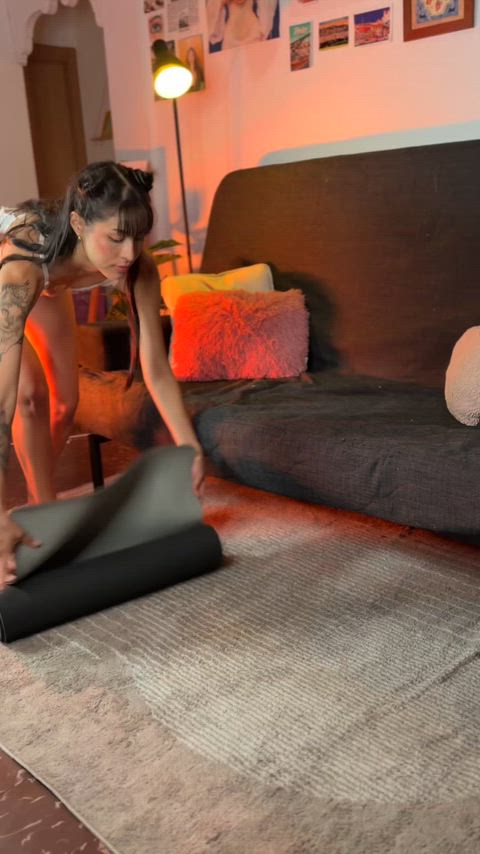 Brunette Cock OnlyFans Solo Yoga Porn GIF by mu_lan