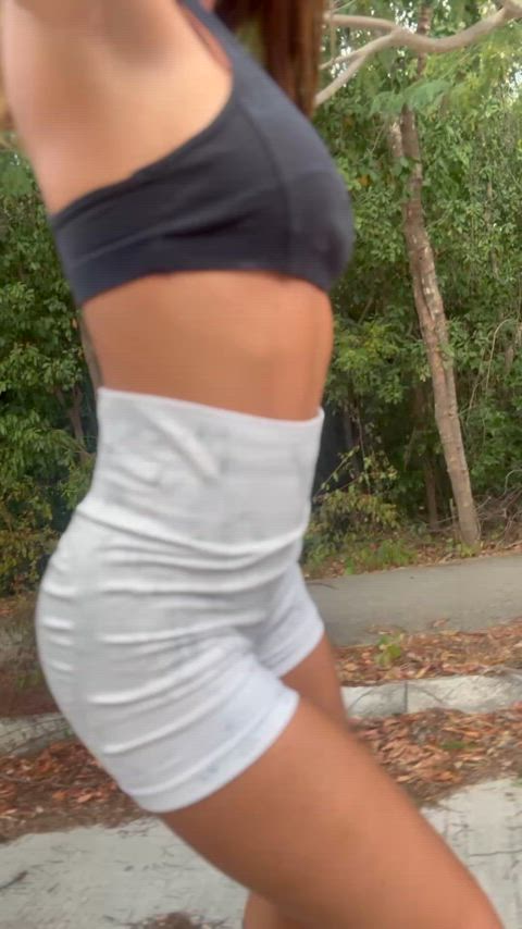 skating keeps my legs toned but these shorts keep eyes glued