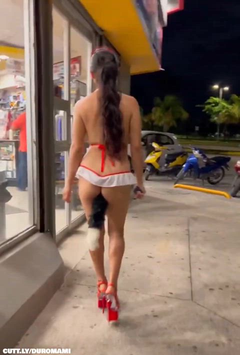Amateur Ass Big Ass Compilation Flashing High Heels Hotwife Mexican Tail Plug Porn GIF by duromami