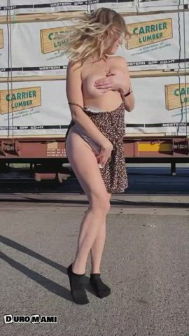 Exhibitionism Exhibitionist Exposed Outdoor Public Porn GIF by duromami