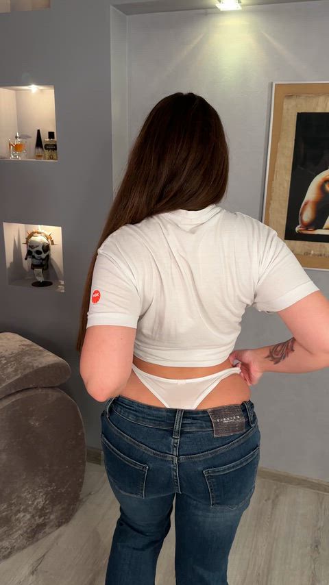 If you pull my thong higher, I'll enjoy it