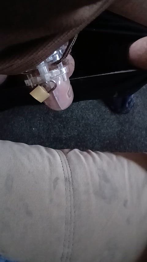 When he's locked my pussy gets so wet 😈