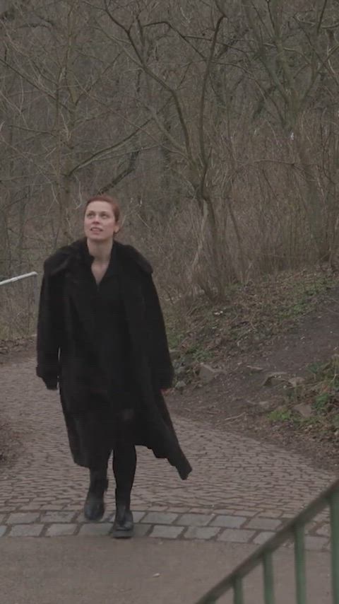 Exhibitionism Exhibitionist Fingering Hairy Lesbian Masturbating Public Porn GIF by ersties