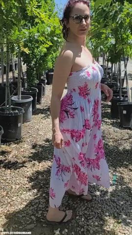 Amateur Boobs Flashing Glasses Hotwife Outdoor Public Tits Porn GIF by duromami