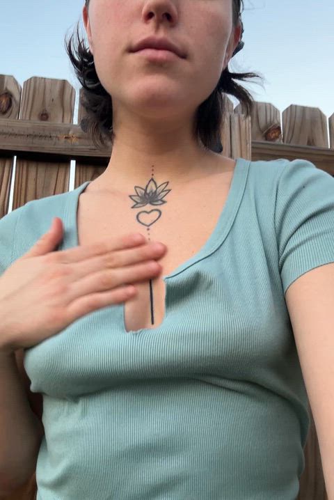 Petite tits w puffy nips