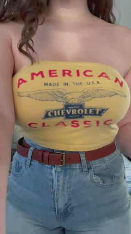 Amateur Big Tits Boobs Brunette College Curvy OnlyFans Perky Porn GIF by lamsinka89
