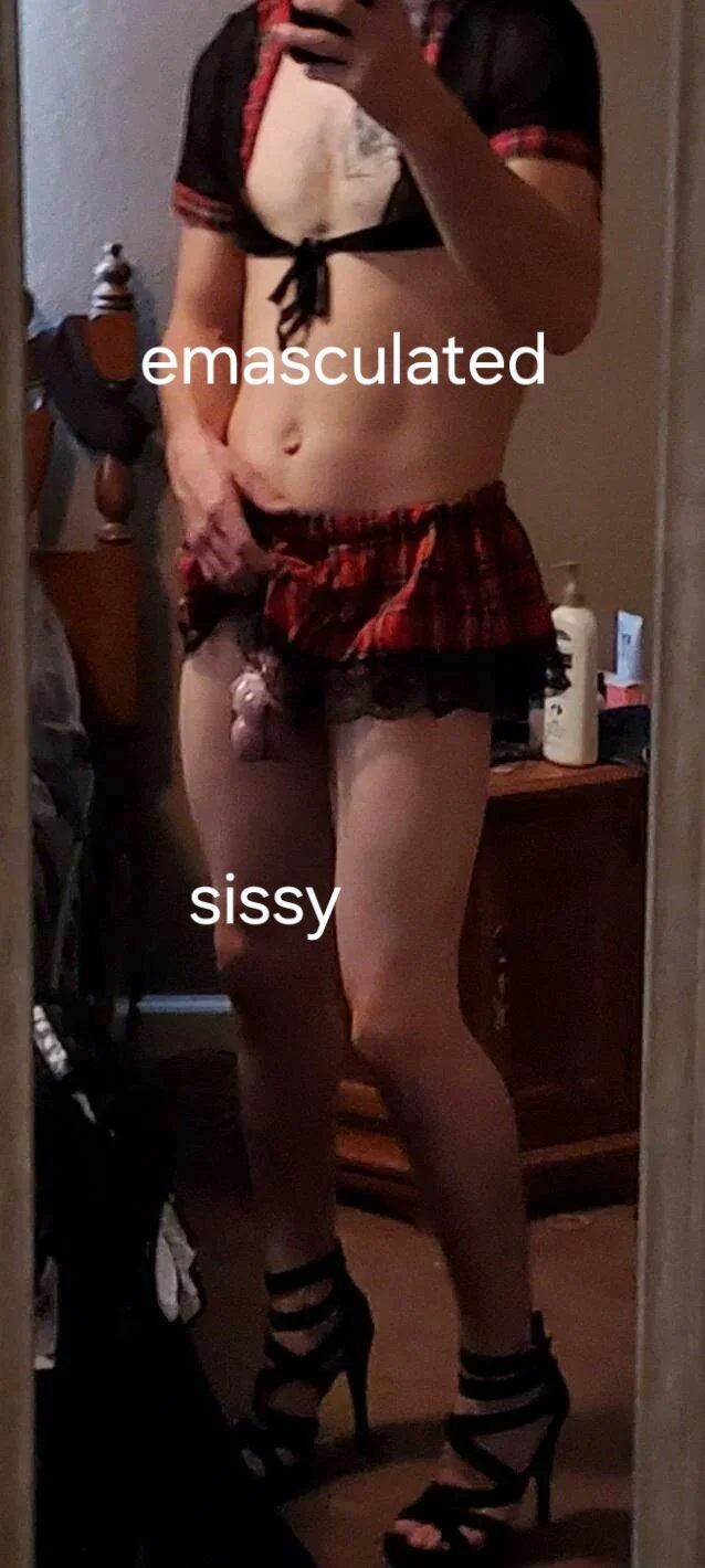 General caged legs sissy