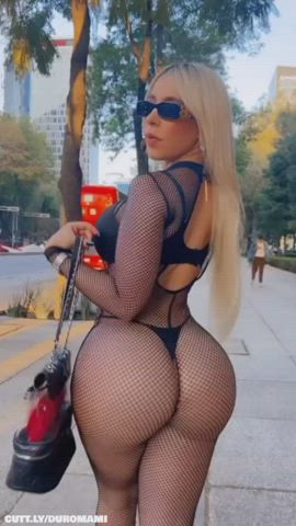 Big Ass Big Tits Compilation Dancing Dress Public See Through Clothing Sheer Clothes TikTok Porn GIF by duromami