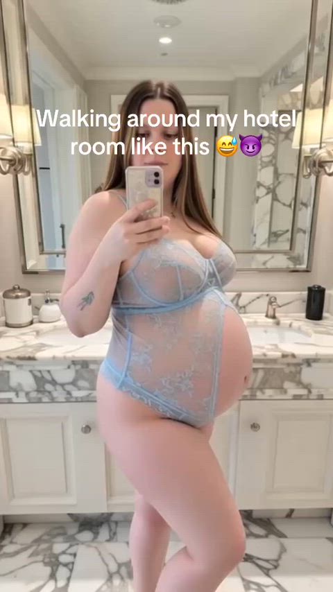 Almost due... have you ever fucked a pregnant girl? 🥵