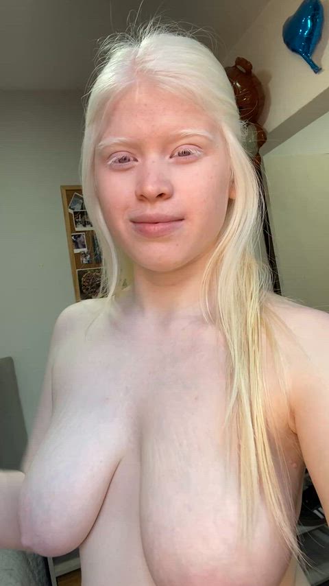 Be honest, would you enjoying sucking my albino tits even if they're saggy?
