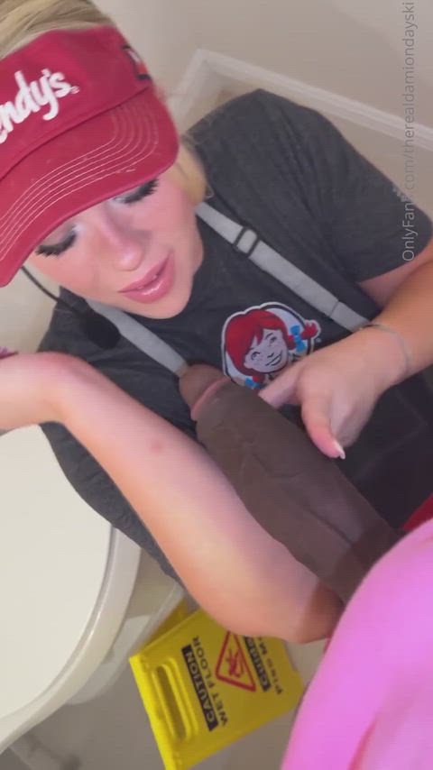 The only reason they hire little beta sissies at most places is to take care of the Alpha BBC Daddies that come in