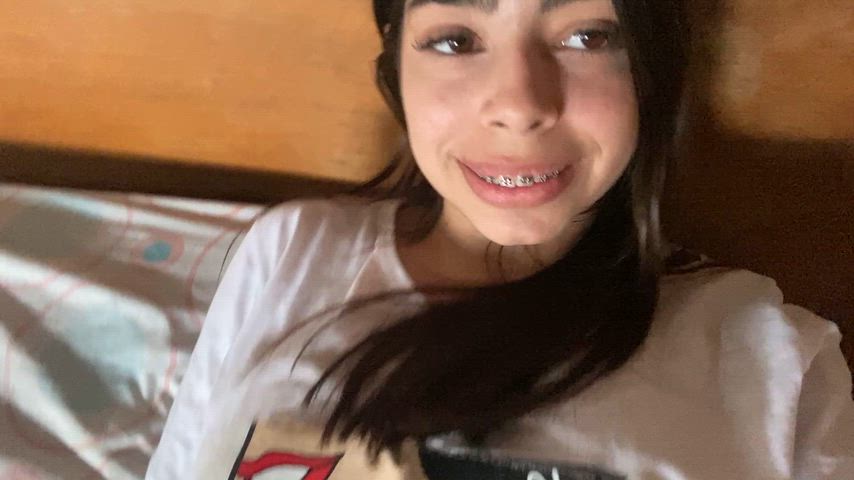 big tits cute braces and a big heart (into creampies too) thumbnail