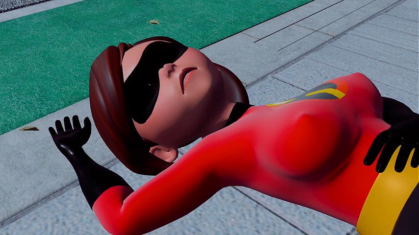 Elastigirl chases down a notorious jewel thief however our stretchy heroine lets her guard down and the criminal is able to surprise her with an explosive which knocks her out cold, with sirens all around him, the thief improvises | Full animation on Possession Hub