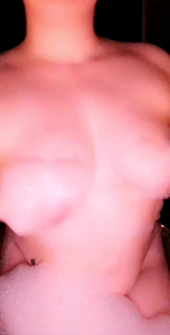 Hot, bubbly bath on a riday night
