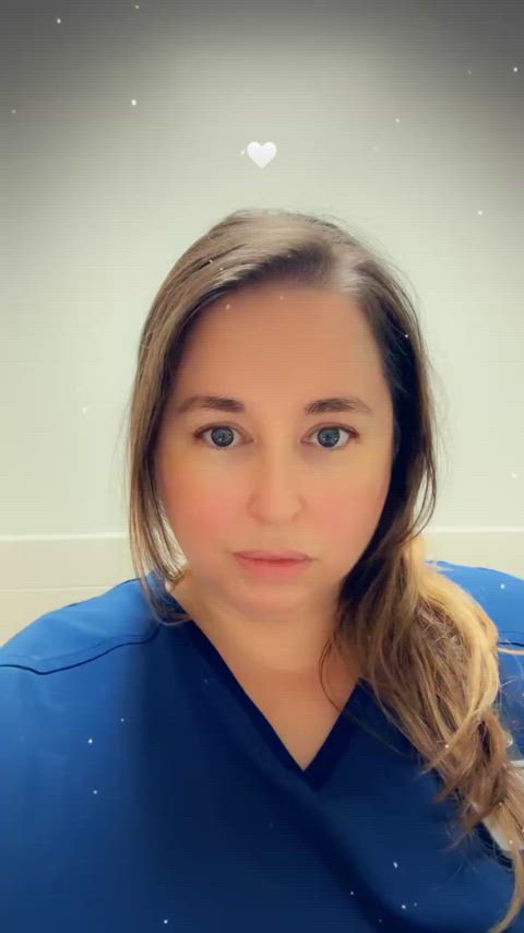 Being a naughty nurse at work