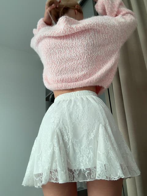 It's no secret that the sexiest thongs are always worn under skirts