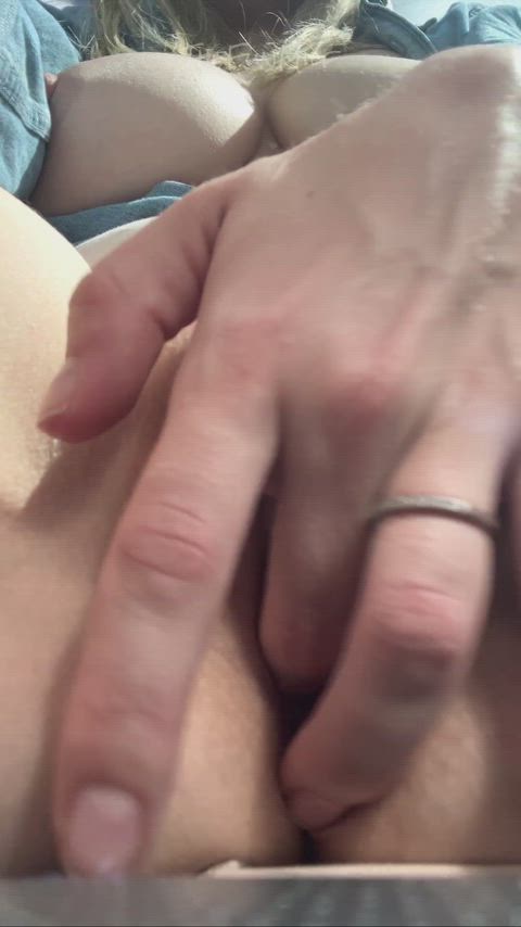 My pussy is always wet after work [GIF]