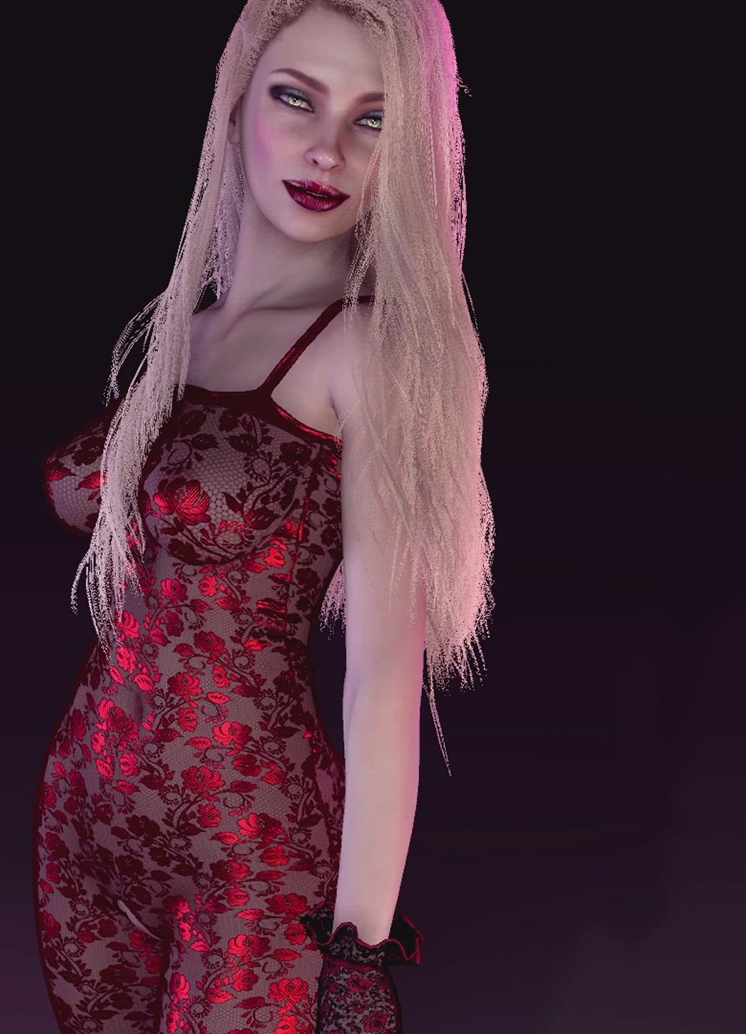 My custom character wearing my new bodystocking in Virt-a-Mate - VR game