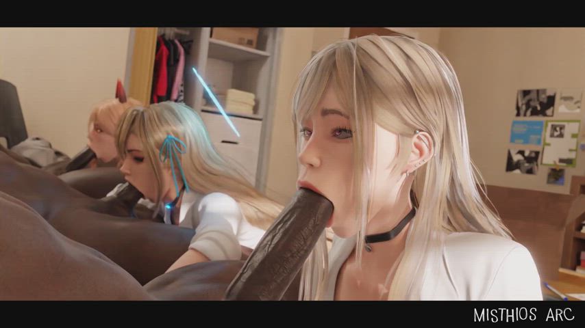 Marin,Power,and Asuna having some fun (Misthios Arc)