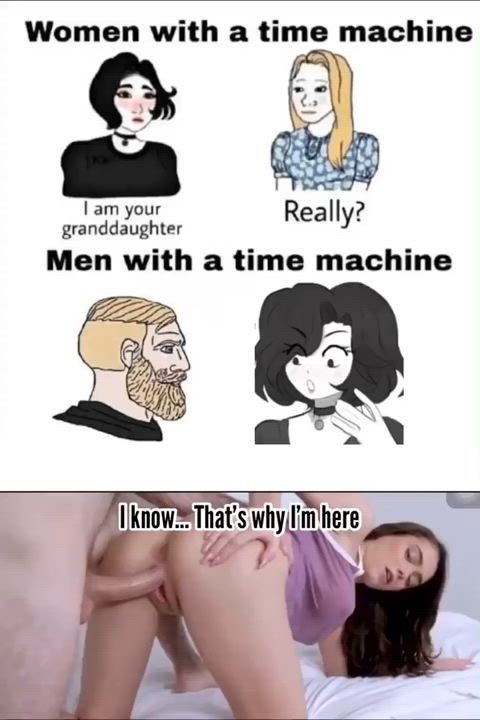 Women with a Time Machine VS Men with a Time Machine