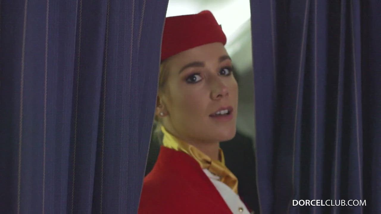 Airplane Alexis Crystal Blowjob Dirty Talk Foursome French Misha Cross Pornstar Stewardess Porn GIF by mephisto31