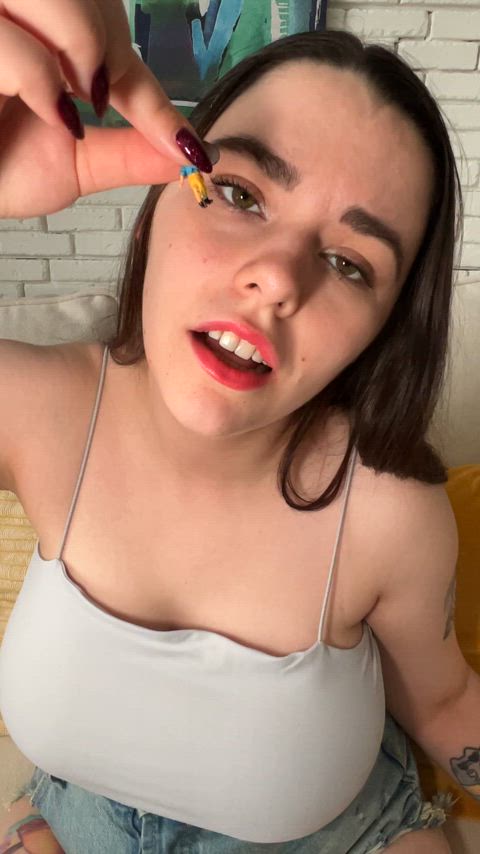 I'll keep you safe in my mouth, little one. I promise not to swallow, unless you want me to!