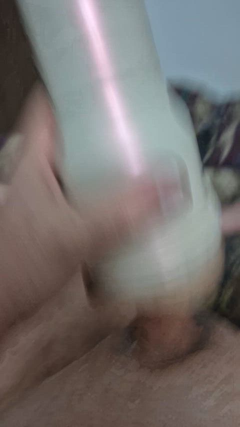 Was so horny after I cum inside my toy had to fill it up a 2 time